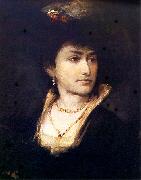 Portrait of Artist's Sister - Anna. Maurycy Gottlieb